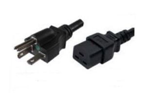 Hospital Grade Power Cord - Nema 6-20P to C19 - 20 Amp