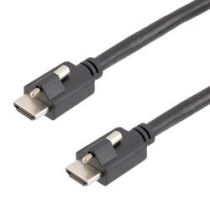 L-com HDMI 2.0 Male Top Screw to HDMI Male Side Screw