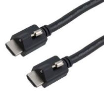 L-com HDMI 2.1, Male Top Screw to HDMI Male Side Screw