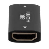 ShowMeCables HDMI 2.1 Female to Female Adapter, Aluminum Alloy, Grey