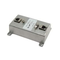 L-com Indoor 10/100 Base-T Shielded 24V PoE CAT5e Lightning Surge Protector