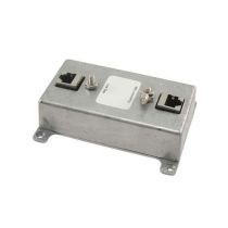 L-com Indoor 10/100/1000 Base-T Shielded CAT6 Hi-Power Lightning Protector - RJ45 Jacks