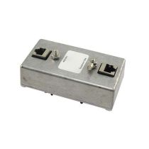 L-com Indoor DIN Mount 10/100/1000 Base-T Shielded CAT6 Hi-Power Lightning Protector - RJ45 Jacks