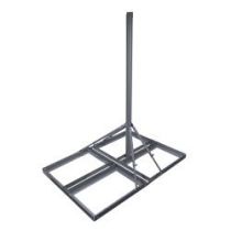 L-Com Non-Penetrating Antenna Peak Roof Mount, 1-pole Version, 60-inch Mast, Galvanized Steel with Powder Coating