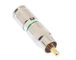 Holland RCA Compression Connector - SLC Series -  RG6 Quad Shield