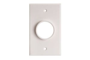Hole Opening Pass-Through Wall Plate - Single Gang - 1 3/8 IN