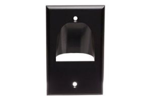 Horn Opening Pass-Through Wall Plate - Single Gang - Inverted