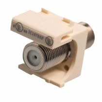 ICC Nickel F-Type Feed-Thru Keystone Coupler