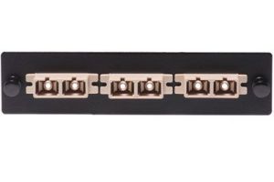 ICC Fiber Adapter Panel - SC - 3-Port Duplex - Metal