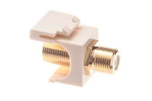 ICC Gold F-Type Feed-Thru Keystone Coupler - 2 GHz Rated