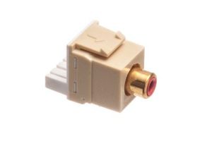 ICC Gold RCA IDC Punchdown Keystone Jack - Red Insert