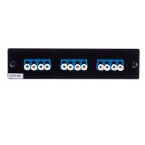 ICC Fiber Adapter Panel - LC - 6-Port Duplex - Ceramic