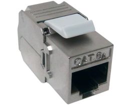 Cat6A 180 Degrees Shielded RJ45 Keystone Jack
