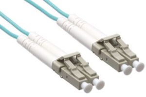 LC/LC 50/125 Multimode 40/100GB Duplex Armored Fiber Patch Cable - OM4