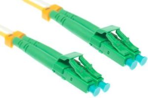 LC-APC to LC-APC 9/125 Singlemode Duplex Fiber Patch Cable - OS2 