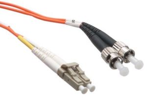 LC/ST 50/125 Multimode Duplex Plenum Fiber Patch Cable - OM2