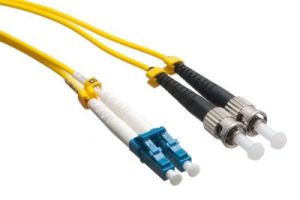 LC/ST 9/125 Singlemode Duplex Fiber Patch Cable - OS1