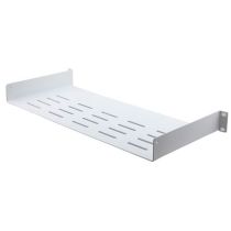 L-com 19" Cantilever Shelf 1U with 8" Depth- RAL9003-Signal White