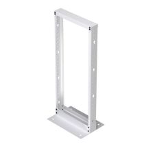 L-com 25U 2-Post Open Frame Rack RAL9003 -Signal White