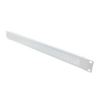 L-com 19" Perf Blank Panel 1U- RAL9003-Signal White