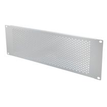 L-com 19" Perf Blank Panel 3U- RAL9003-Signal White