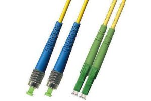 LC-APC to FC-UPC 9/125 Singlemode Duplex Fiber Patch Cable - OS2