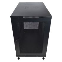 ShowMeCables 18U Mid Depth 33 inch (840mm) Networking Cabinet (Black) - Assembled