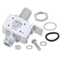 L-com Type N F/F In/Out RF Surge Protector 1.5MHz - 700MHz DC Block 3kW 20kA Blocking Cap and Gas Tube