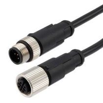 ShowMeCables M12 5 Position A-Code Cable, PVC Jacket, Male/Female 