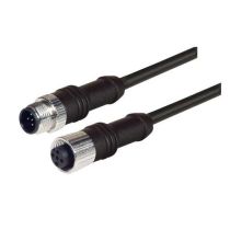 L-com Economy M12 5 Position A-code Cable Assembly - Male to Female