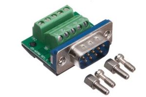 MaxBlox DB9 Male Terminal Block Connector
