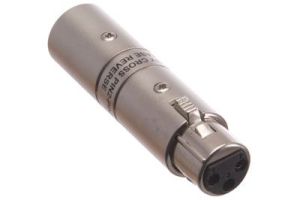 Hosa XLR 3 Pin Male to XLR 3 Pin Female Adapter - Microphone Inline Phase Reverser