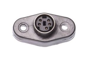 Mini 5 Pin DIN Female Solder Panel Mount Connector