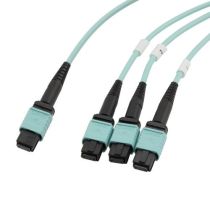 L-com 24 Fiber MPO w/Pins to 3x8 Fiber MPO w/Pins - 50/125 Multimode - ONFR