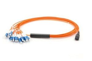 62.5/125 OM1 Multimode MTP/MPO to SC Breakout Fiber Patch Cable - 12 Fiber