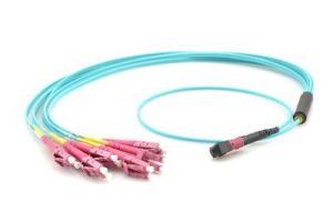 40GB 50/125 OM4 Multimode MTP/MPO to SC Breakout Fiber Patch Cable - 12 Fiber