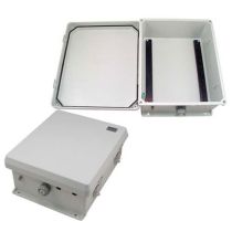 L-com ENCL FRP 12x10x5" w/DIN RAIL