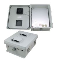 L-com ENCL FRP 12x10x5" w/120VAC 85º FAN MNT PLATE