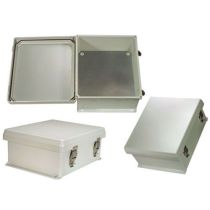 L-com ENCL FRP 12x10x5" w/BLNK ALUMINUM MNT PLATE