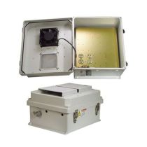 L-com ENCL FRP 14x12x7" w/120VAC 85º FAN MNT PLATE