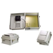 L-com ENCL FRP 14x12x7" w/120VAC FAN/HEAT/SS MNT PLATE