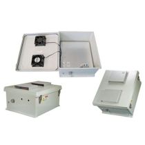 L-com ENCL,FRP 18x16x8" 120VAC ADJ Thermostat Fan/Heat