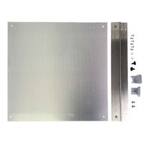 Aluminum Hinged Swing Panel kit for PC242410 Enclosures that include Rail Kits (NBR/ NBRW) versions