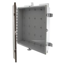 L-Com 18x16x04" UL Listed Polycarbonate Slim Weatherproof Outdoor IP66 NEMA 4X Enclosure