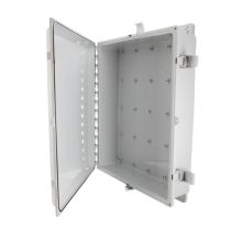 L-Com 20x16x04" UL Listed Polycarbonate Slim Weatherproof Outdoor IP66 NEMA 4X Enclosure