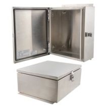 12x10x06 UL Listed Stainless Steel Weatherproof Outdoor IP66 NEMA 4X Enclosure