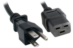 ShowMeCables Server Power Cord - NEMA 5-15P to C19 - 15 Amp