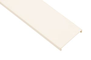 Panduit Wire Duct Cover for 2x2 or 2x4 G Wide Slot Wiring Duct - White - 6 FT - Single Piece