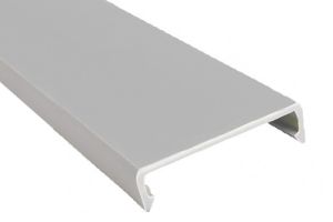 Panduit Wire Duct Cover for 2x2 or 2x4 G Wide Slot Wiring Duct - Light Gray - 6 FT - Single Piece