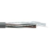 L-com 600V Control Cable, USA Made, 2 Conductor 22AWG Stranded, Shielded, CSA FT4 AWM 2586 600VTROL VW-1 105C PVC Gray, 1000F